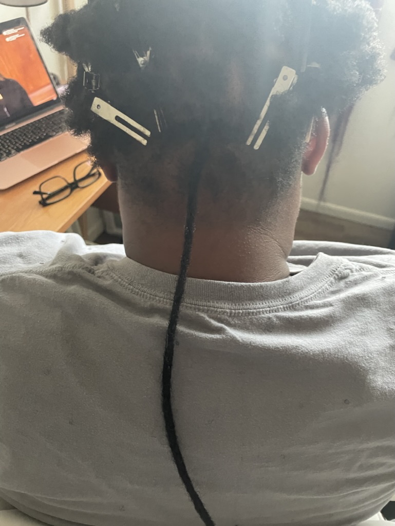 Human hair loc installation